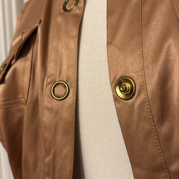 Gold/Brass Crop Jacket - Picture 6 of 10